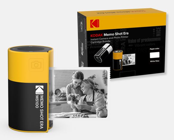Kodak MemoShot Era MS100 68,58 x 45,72 mm Negre, Groc