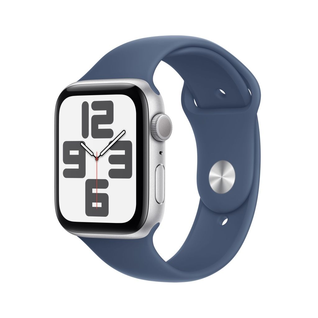 Apple Watch SE OLED 44 mm Digital 368 x 448 Pixeles Pantalla sensible al tacte Plata Wi-Fi GPS