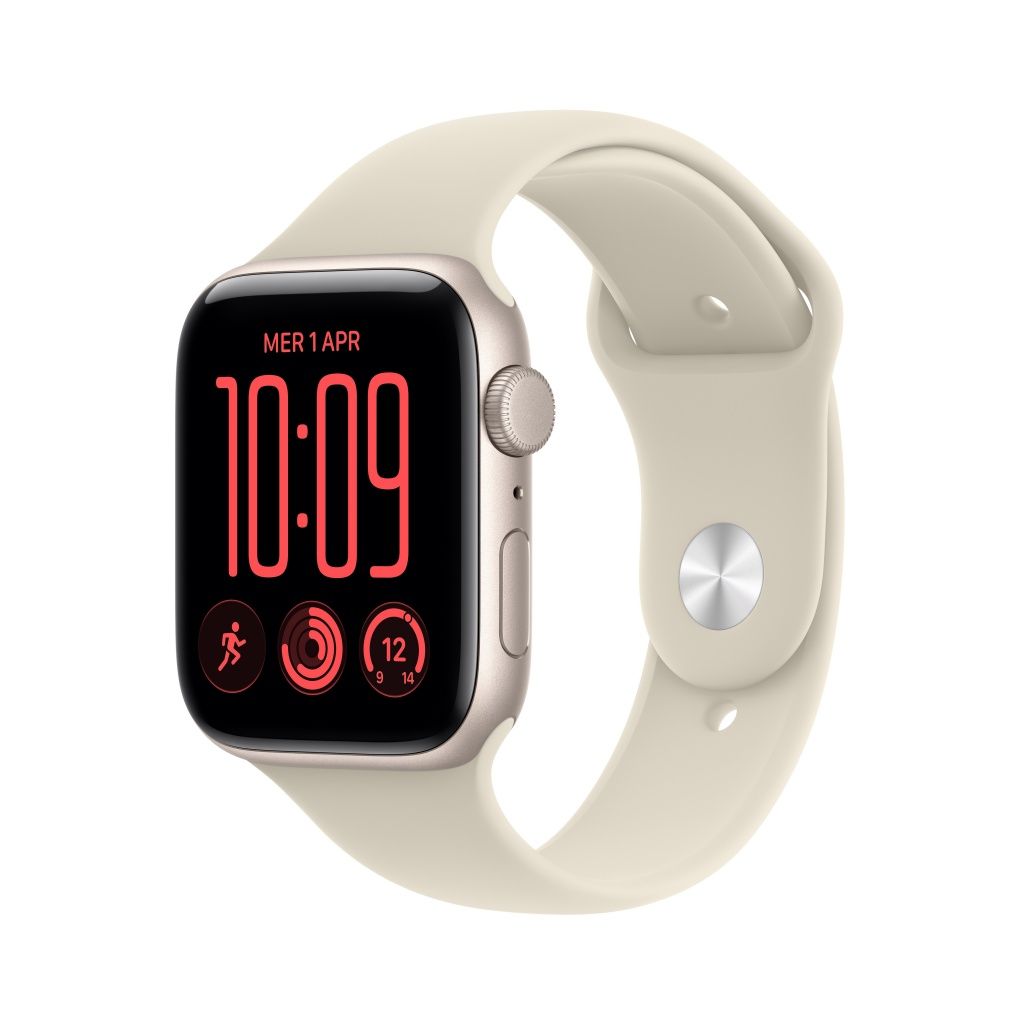 Apple Watch SE (3nd generation) OLED 44 mm Digital 368 x 448 Pixeles Pantalla sensible al tacte Beix Wi-Fi GPS