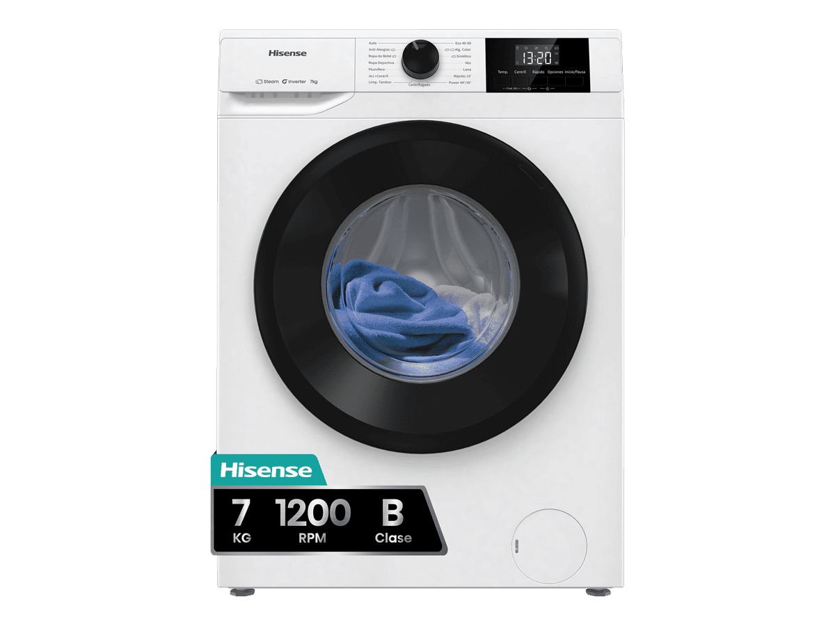 Hisense WF1G7021BW lavadora Carga frontal 7 kg 1200 RPM Blanco