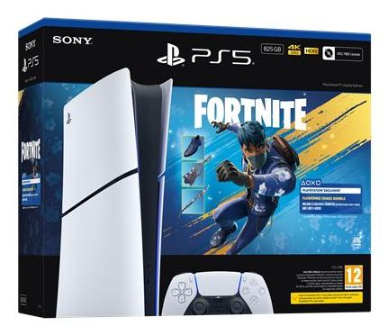 Sony PlayStation 5 Digital Edition - Fortnite Flowering Chaos Bundle 825 GB Wifi Negro, Blanco