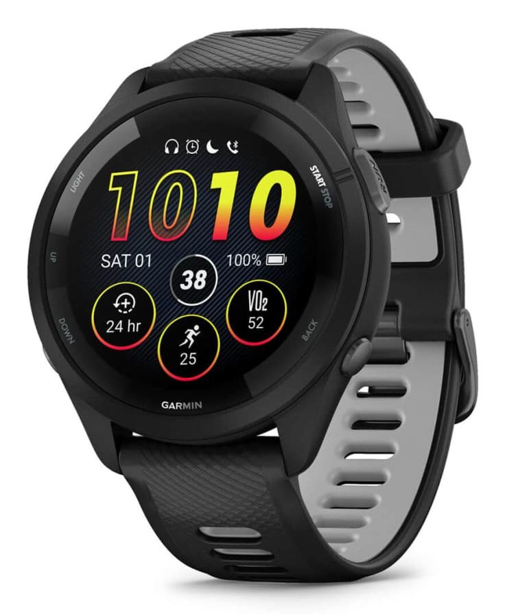 Garmin Forerunner 265 3,3 cm (1.3") AMOLED 46 mm Digital 416 x 416 Pixeles Pantalla táctil Negro Wifi GPS (satélite)
