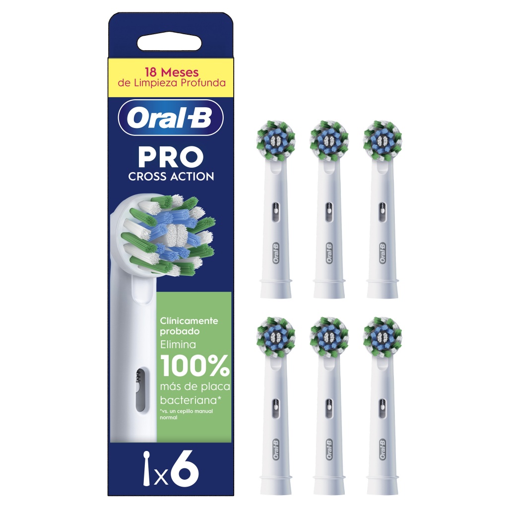 Oral-B Pro CrossAction Cabezales De Recambio, 6 Unidades