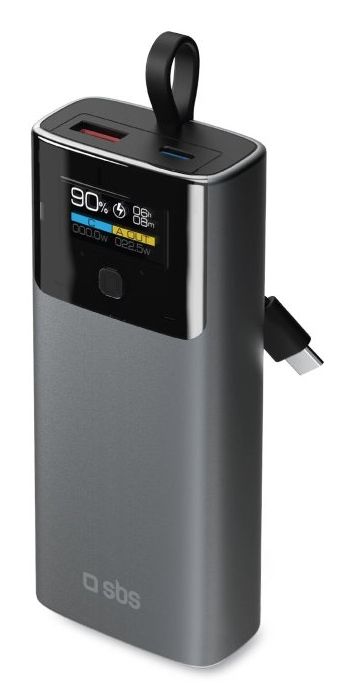 SBS TTBB10000LCDPD20 Banc de potència 10000 mAh Negre