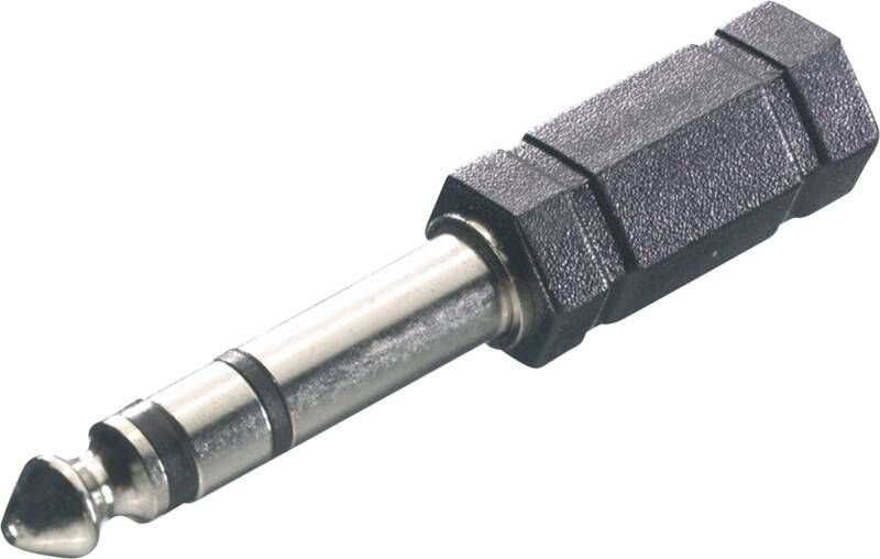 Vivanco VVAJACKAD35F63M canviador de gènere per a cables 6.3 mm 3.5 mm Negre