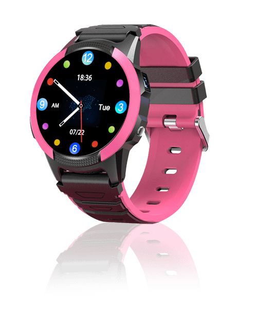 SaveFamily Slim 3,25 cm (1.28") IPS Digital Pantalla sensible al tacte Rosa GPS