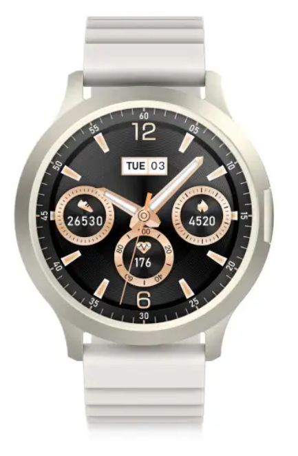 Ksix Smartwatch Elite, Pantalla AMOLED 1.43", Autonomía 7 días, IP67, Modo deporte y salud, Llamadas, Plateado