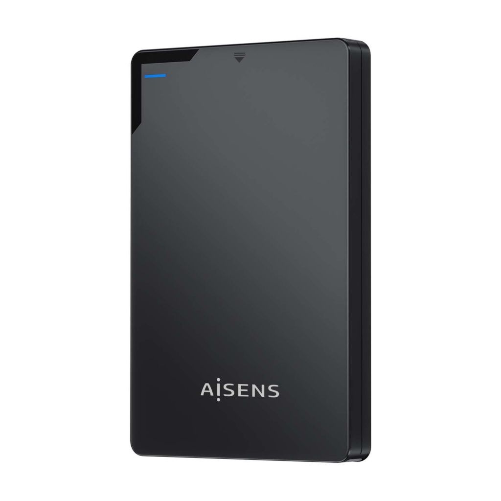 AISENS ASE-2520B capsa per a unitat d'emmagatzematge Carcassa d’HDD Negre 2.5" USB alimentat