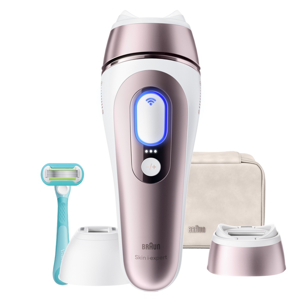 Braun Luz Pulsada Smart Skin i·expert, Depilación En Casa, Con App Gratis, 2 Cabezales Inteligentes, PL7211