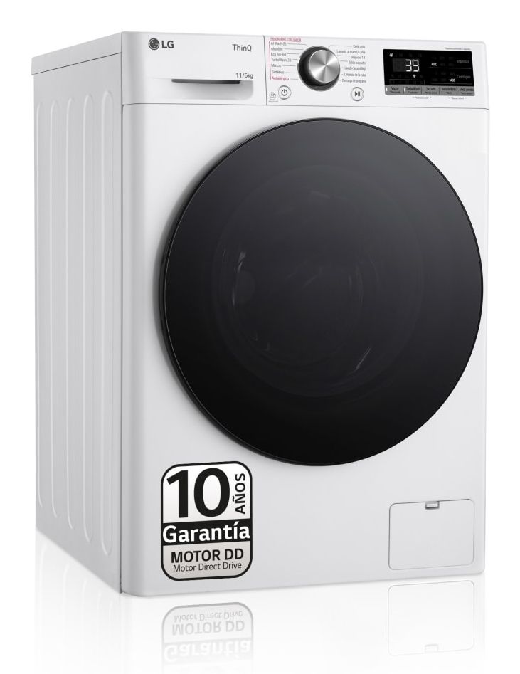 LG F4DR7011AGW.OUTLET rentadora-assecadora Dempeus De càrrega frontal Blanc D