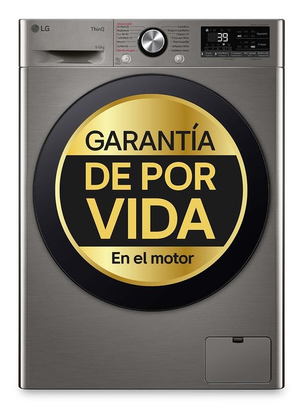 LG F4DR7010SGS rentadora-assecadora Dempeus De càrrega frontal Àcer inoxidable