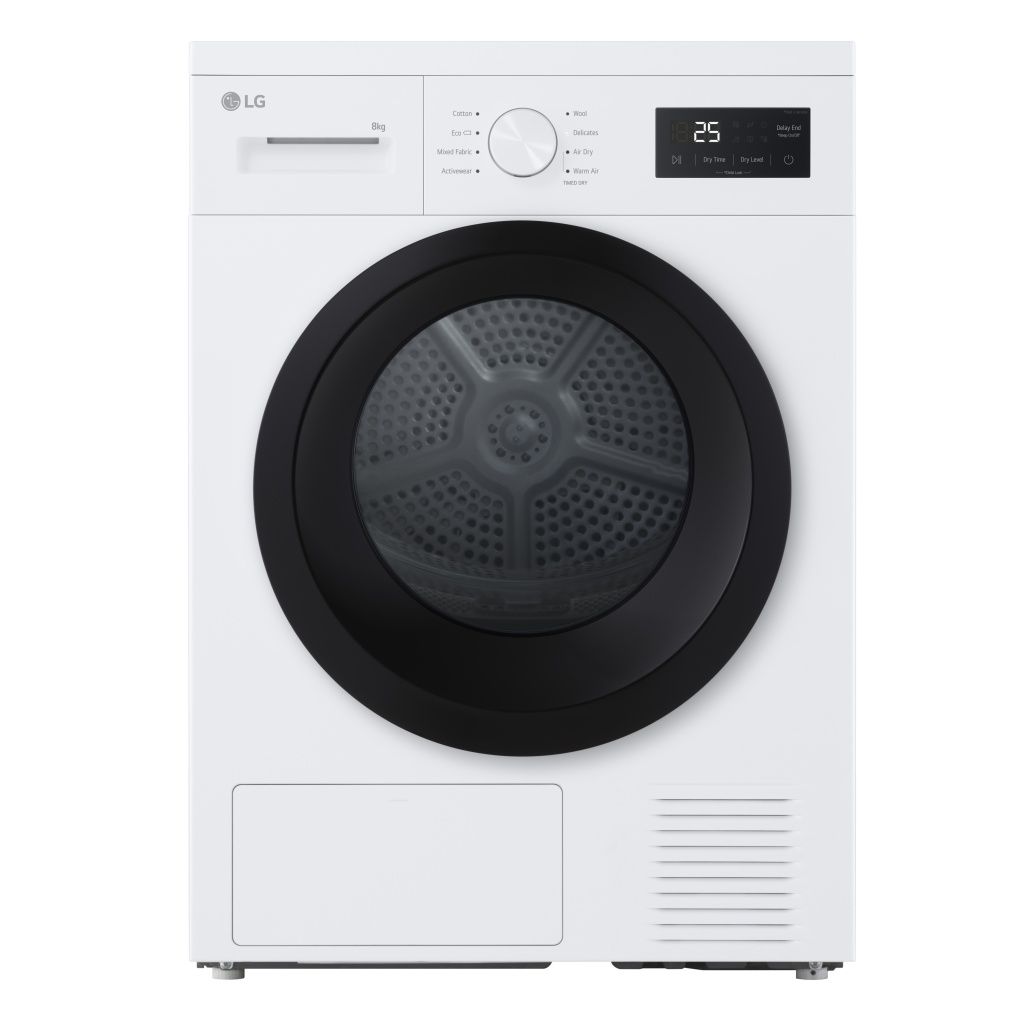 LG RHA1008NWK Assecador de roba Dempeus De càrrega frontal 8 kg Blanc