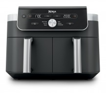 Ninja DualZone MAX Doble 9,5 L Independiente 2470 W Freidora de aire caliente Gris