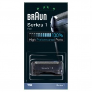 Recambio 11B de Braun para afeitadora eléctrica en color negro, compatible con afeitadoras Series 1