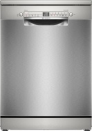 Bosch Serie 2, Lavavajillas de libre instalación, 60 cm, Acero antihuellas, SMS2HTI06E