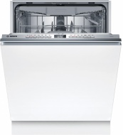 Bosch Serie 4, Lavavajillas totalmente integrable, 60 cm, XXL, Puerta deslizante, SBH4HVX14E