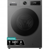 Hisense WF1I9042BTP2 lavadora Carga frontal 9 kg 1400 RPM Negro