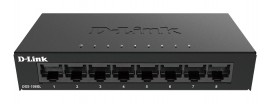 D-Link DGS-108GL No administrado Gigabit Ethernet (10/100/1000) Negro