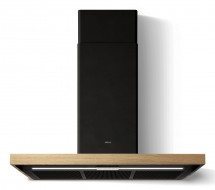 Elica Bio De pared Negro, Madera 680 m³/h