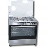 ROMMER VC-4 INOX Cocina independiente Encimera de gas Acero inoxidable