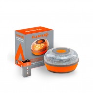 FlashLED Baliza de emergencia SOS V16, Homologada DGT, SIM incluida, GPS, Visibilidad 1 km, Magnética, Pila incl.